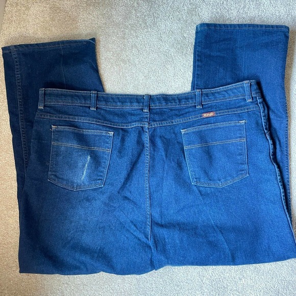 Vintage Wrangler 85498PS Western Cowboy Leisure Blue Jeans Men's Size 48x30 - Picture 2 of 4